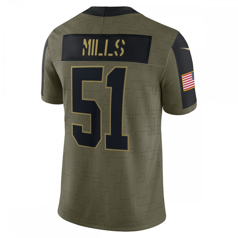 Sam Mills Carolina Panthers Nike 2021 Salute To Service Retired Player Limited Jersey - Olive-GridironStore